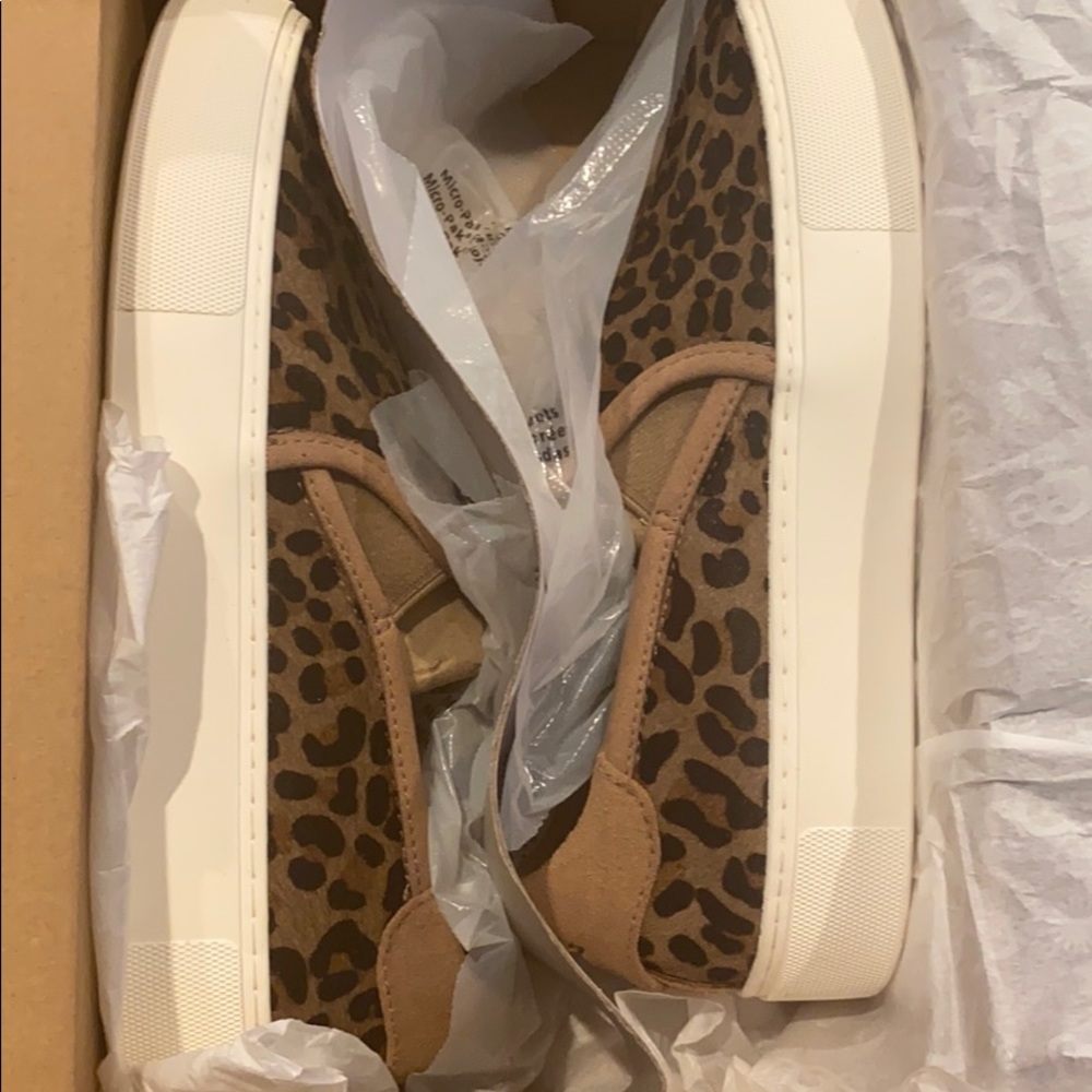 UGG cheetah print canvas shoes
